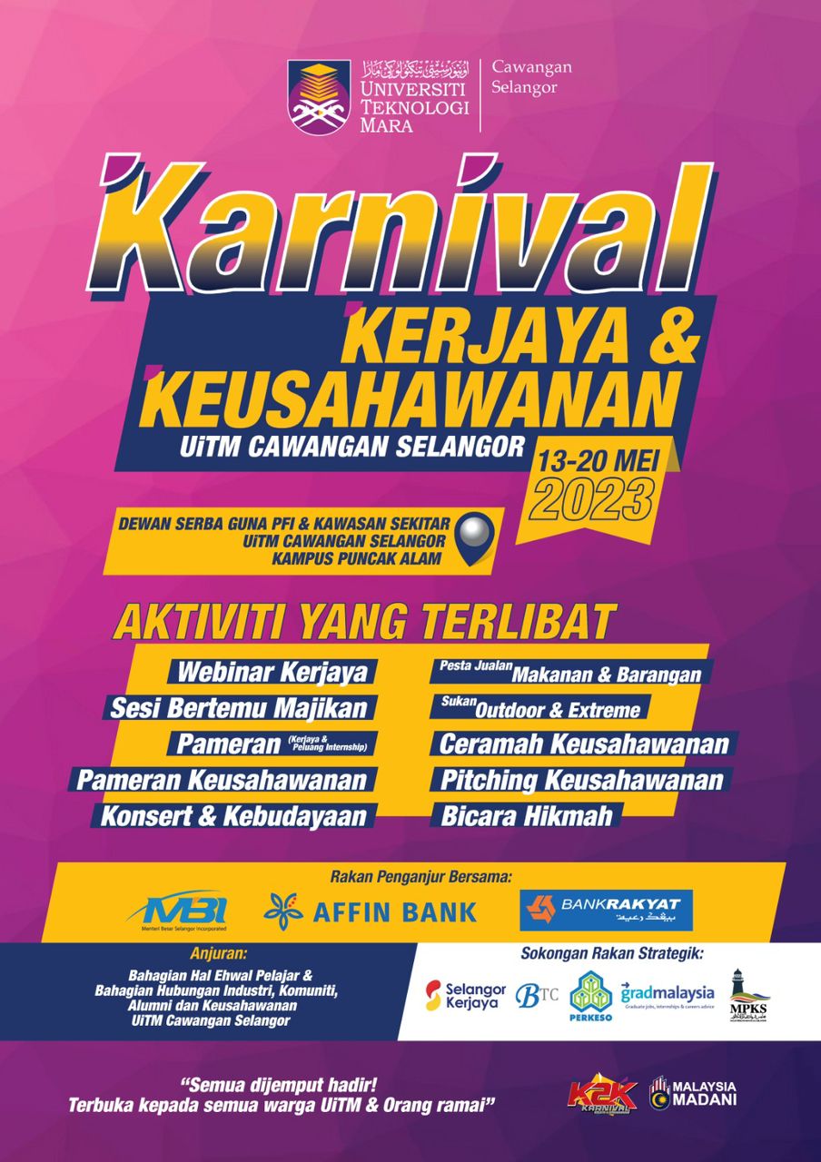 Karnival Kerjaya Dan Keusahawanan (K2K) UCS 2023